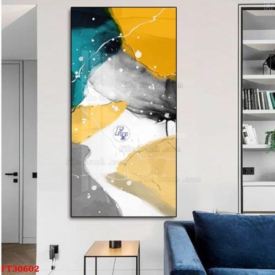 Tải file File tranh bộ hiện đại FT30602 (gốc) chủ đề hoa sen