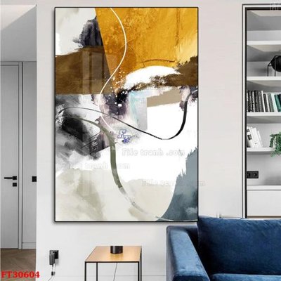 File gốc File tranh bộ hiện đại FT30604 (phong cách) tối giản