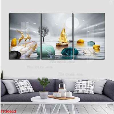 Hình ảnh file gốc File tranh bộ hiện đại FT30612 (chất lượng cao)