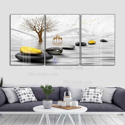 Tải file File tranh hiện đại pha lê gương FT308 (gốc) làm tranh treo tường