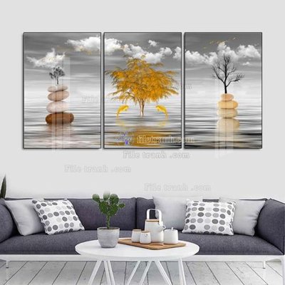 Tải file File tranh hiện đại pha lê gương FT313 (PSD) cho in tranh 3D