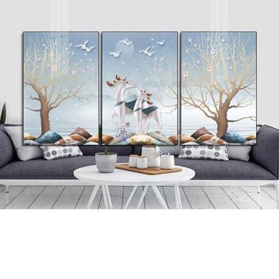 File tranh File tranh hiện đại pha lê gương FT374 (ảnh gốc) in trần xuyên sáng