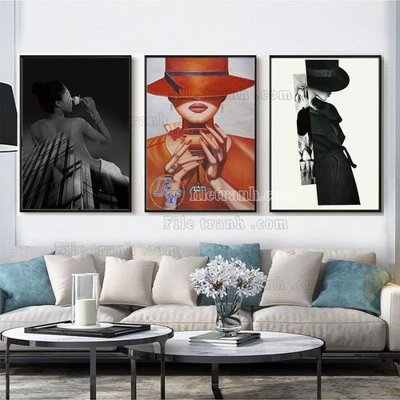 Hình ảnh file gốc in lụa File tranh hiện đại pha lê gương FT388