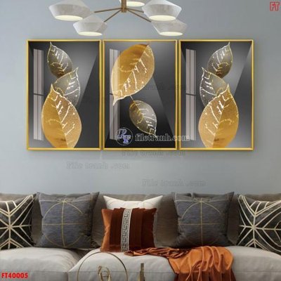 File gốc File tranh bộ hiện đại FT40005 (in lụa) cao cấp