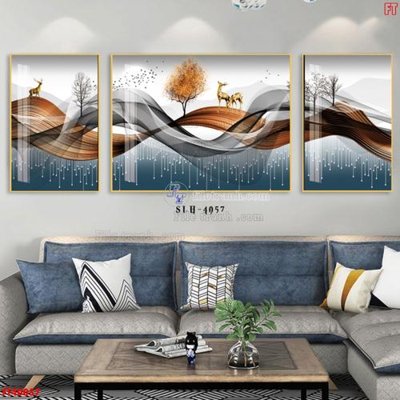 File ảnh File tranh bộ hiện đại FT40057 (gốc) in quảng cáo ngoài trời