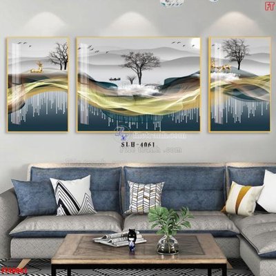 Tải file gốc File tranh bộ hiện đại FT40061 (in bạt) quảng cáo