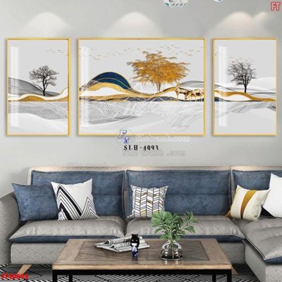 File tranh in tráng gương File tranh bộ hiện đại FT40093 (siêu nét)