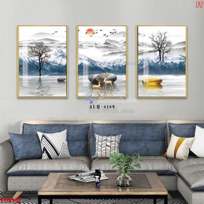 Download file gốc File tranh bộ hiện đại FT40169 (in lụa) nghệ thuật