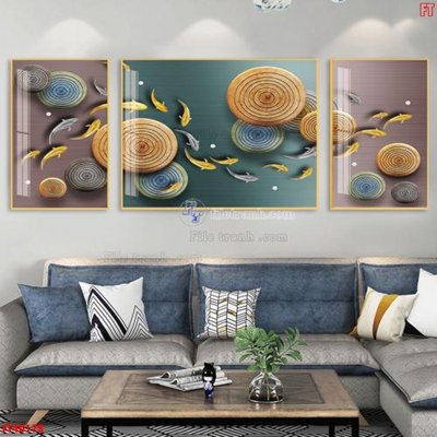 Chi tiết file ảnh File tranh bộ hiện đại FT40178 sắc nét