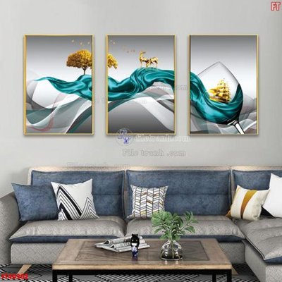 File tranh gốc File tranh bộ hiện đại FT40202 (bản quyền) file PSD