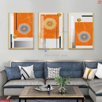 Ảnh gốc File tranh bộ hiện đại FT40224 (siêu chi tiết) để in ấn