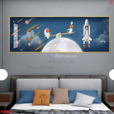 File gốc File tranh bộ hiện đại FT40263 (in lụa) cao cấp