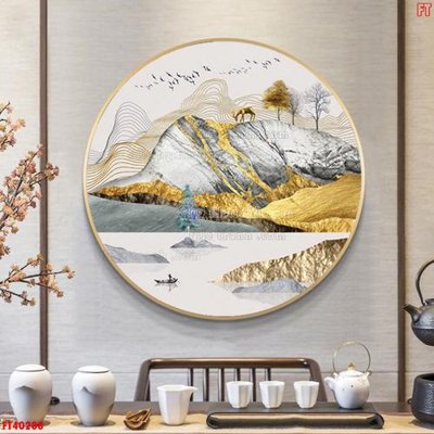 File gốc File tranh bộ hiện đại FT40288 (in tráng gương) hiện đại