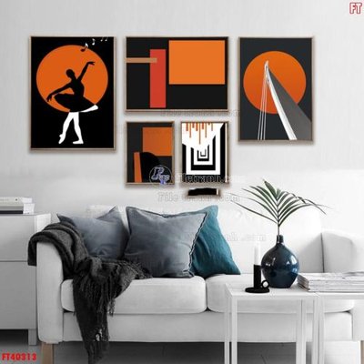 File tranh File tranh bộ hiện đại FT40313 (gốc) chủ đề thiên nhiên