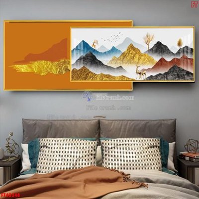 File gốc File tranh bộ hiện đại FT40348 (ảnh rõ nét) để in