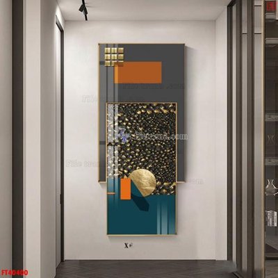 Ảnh gốc file in lụa File tranh bộ hiện đại FT40400 chi tiết