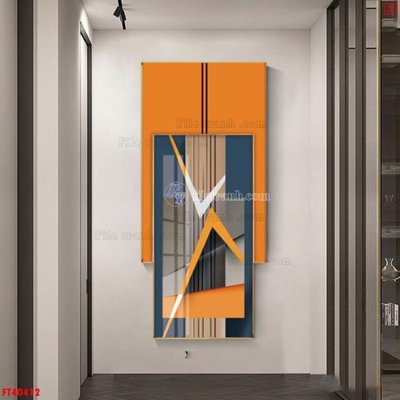 Tải file File tranh bộ hiện đại FT40412 (gốc) chủ đề hoa sen