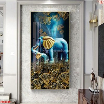 File in lụa File tranh bộ hiện đại FT40489 (phong cảnh) File tranh bộ hiện đại FT40489