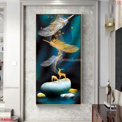 File in lụa File tranh bộ hiện đại FT40501 (chất lượng cao) File tranh bộ hiện đại FT40501
