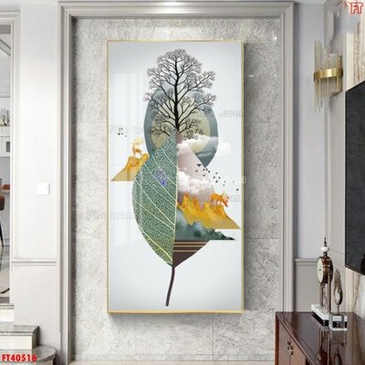 File in ấn cao cấp File tranh bộ hiện đại FT40516 (file gốc)