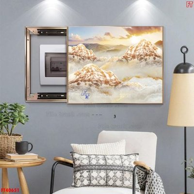 Chi tiết file gốc File tranh bộ hiện đại FT40651 (cho in tráng gương)