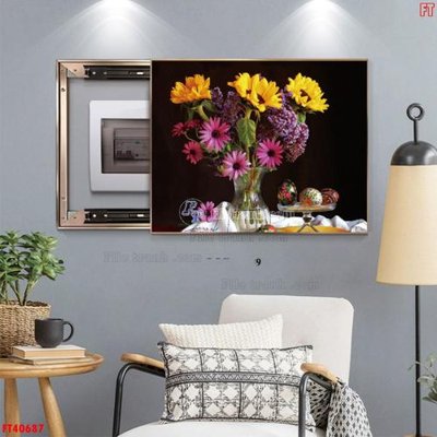 File gốc File tranh bộ hiện đại FT40687 (in 3D) cho trang trí
