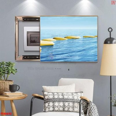 Download file File tranh bộ hiện đại FT40692 (gốc) in mica đèn LED