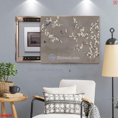 Ảnh gốc File tranh bộ hiện đại FT40699 (độ nét cao) in mica