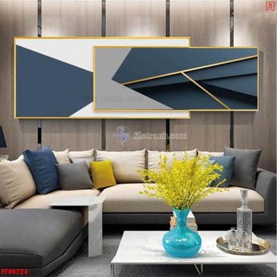File ảnh File tranh bộ hiện đại FT40724 (gốc) dùng in Pano