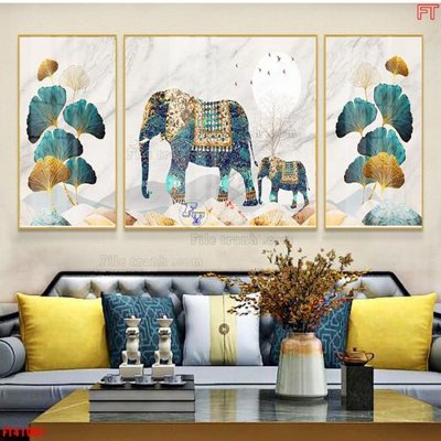 File ảnh File tranh bộ hiện đại FT41001 (gốc) in PP, decal