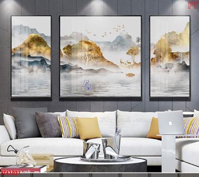 File gốc File tranh bộ hiện đại FT41021 (phong cách) tối giản