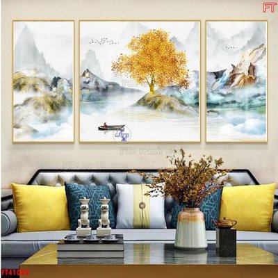 File PSD File tranh bộ hiện đại FT41023 (bản gốc) chất lượng nhất