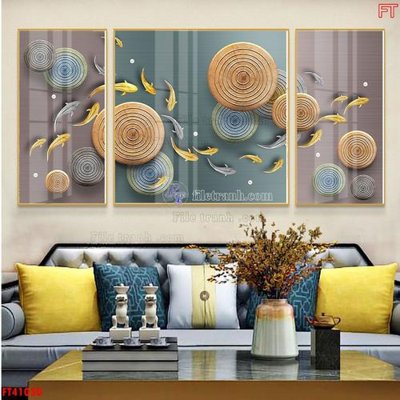 File gốc File tranh bộ hiện đại FT41030 (PNG) không nền chất lượng