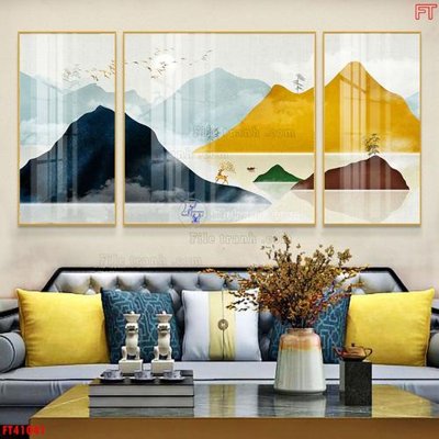 File tranh in mica File tranh bộ hiện đại FT41041 (độ phân giải cao)