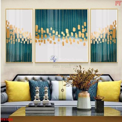 File ảnh File tranh bộ hiện đại FT41045 (gốc) in decal dán tường