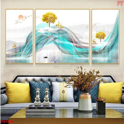 File in mica File tranh bộ hiện đại FT41056 (bản gốc) sắc sảo