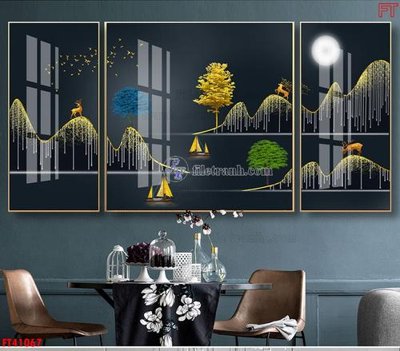 File PSD File tranh bộ hiện đại FT41067 (bản gốc) độ phân giải cao