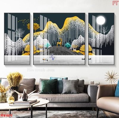 Tải file File tranh bộ hiện đại FT41071 (PSD) cho in tranh kính
