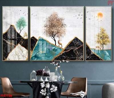 Tải file File tranh bộ hiện đại FT41126 (gốc) để in ấn ngay