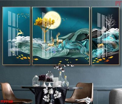 File ảnh File tranh bộ hiện đại FT41168 (gốc) in biển hiệu