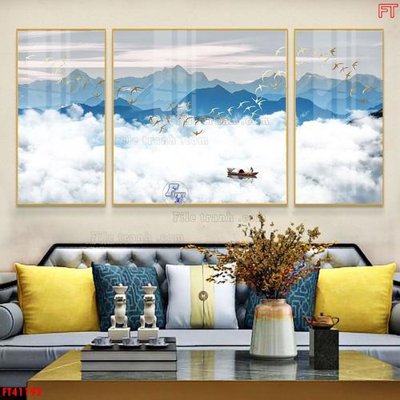 File PSD File tranh bộ hiện đại FT41192 (bản gốc) chất lượng nhất