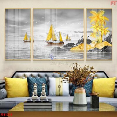 File gốc File tranh bộ hiện đại FT41213 (trang trí) phòng ngủ