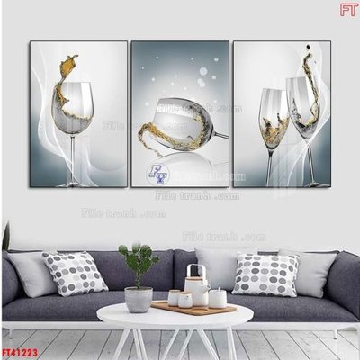 File gốc File tranh bộ hiện đại FT41223 (dành cho trang trí nội thất)