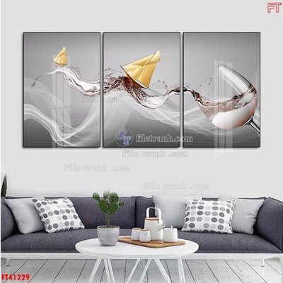 File gốc File tranh bộ hiện đại FT41229 (phong cách) cổ điển