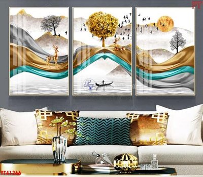 Tải file File tranh bộ hiện đại FT41266 (gốc) làm file thiết kế