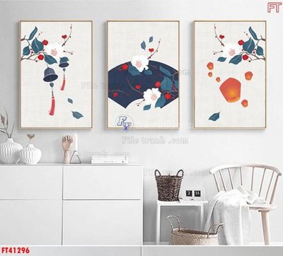 Tải file File tranh bộ hiện đại FT41296 (gốc) làm tranh treo tường