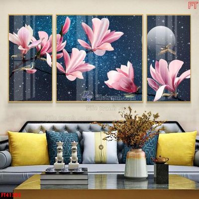 File tranh File tranh bộ hiện đại FT41303 (gốc) in backlit film