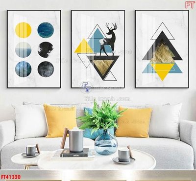 File in trần File tranh bộ hiện đại FT41320 (file gốc) phong thủy