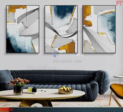 Tải file File tranh bộ hiện đại FT41356 (gốc) in nhanh