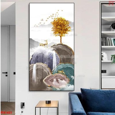 File gốc File tranh bộ hiện đại FT41451 (in lụa) cao cấp